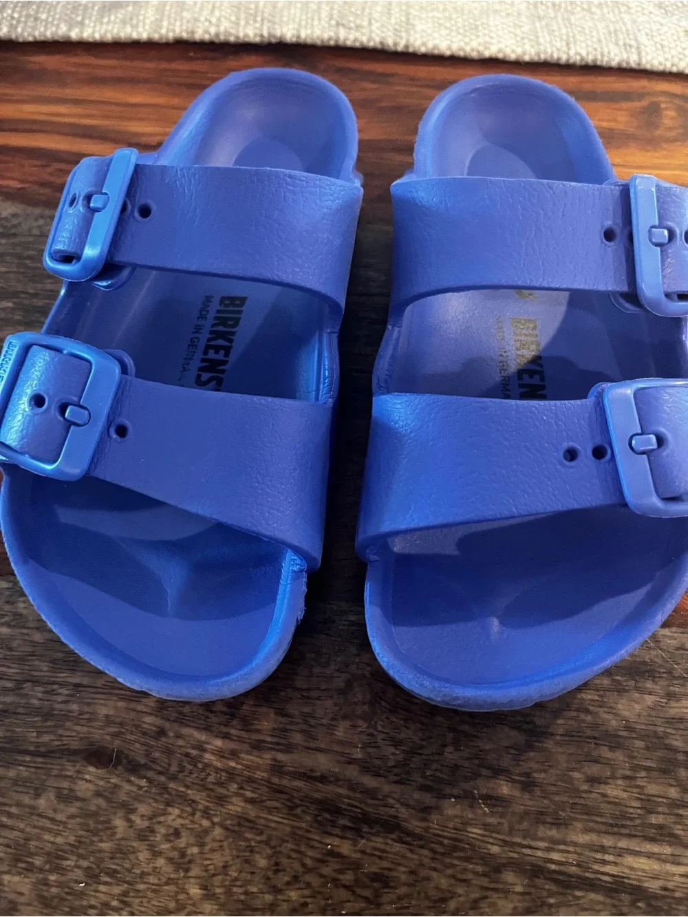 Birkenstock Kids Royal Blue EVA Double Buckle Sandals